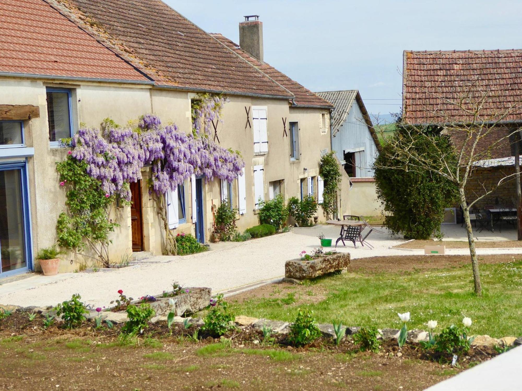 Burgundian Farmhouse In Talon With Fireplace Buitenkant foto